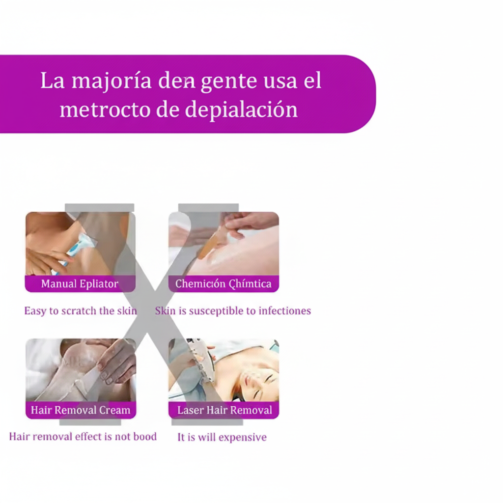 Depilación laser rápida e indolora ✨ + Depiladora facial de REGALO!