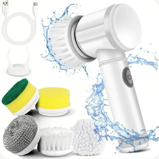 Cepillo 5 en 1 + Soporte de pared sin agujeros