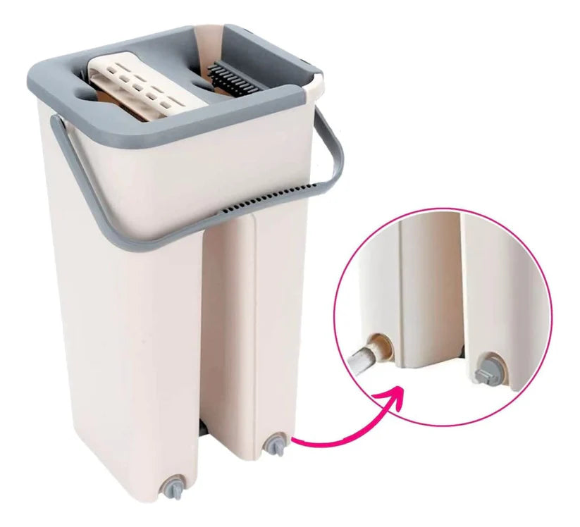 Fregona Con Cubo Multifuncional + 2 Refis - Magic Clean™s